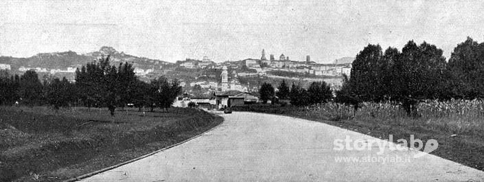 Bergamo vista dall'Autostrada  fine anni 20