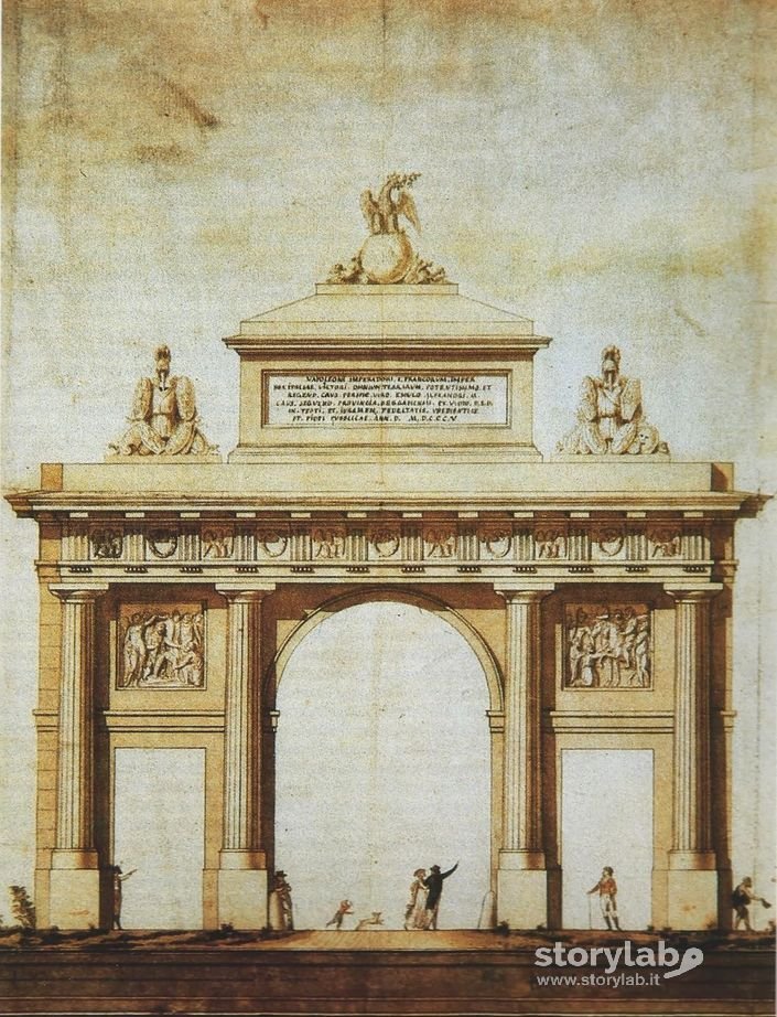 Progetto dell'Arco di Porta Osio in onore di Napoleone