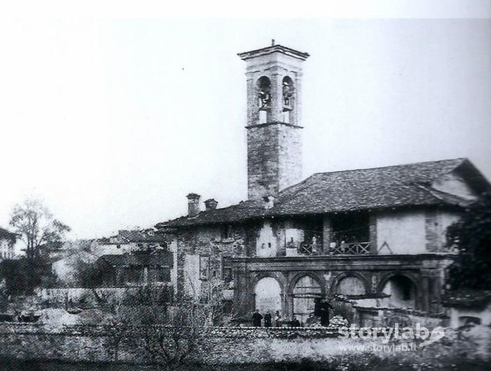 Il vecchio Santuario di Santa Caterina nel 1886