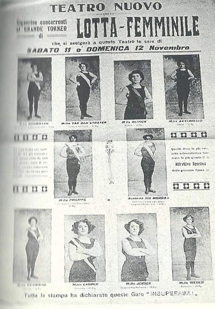 Lotta femminile al Teatro Nuovo 1911