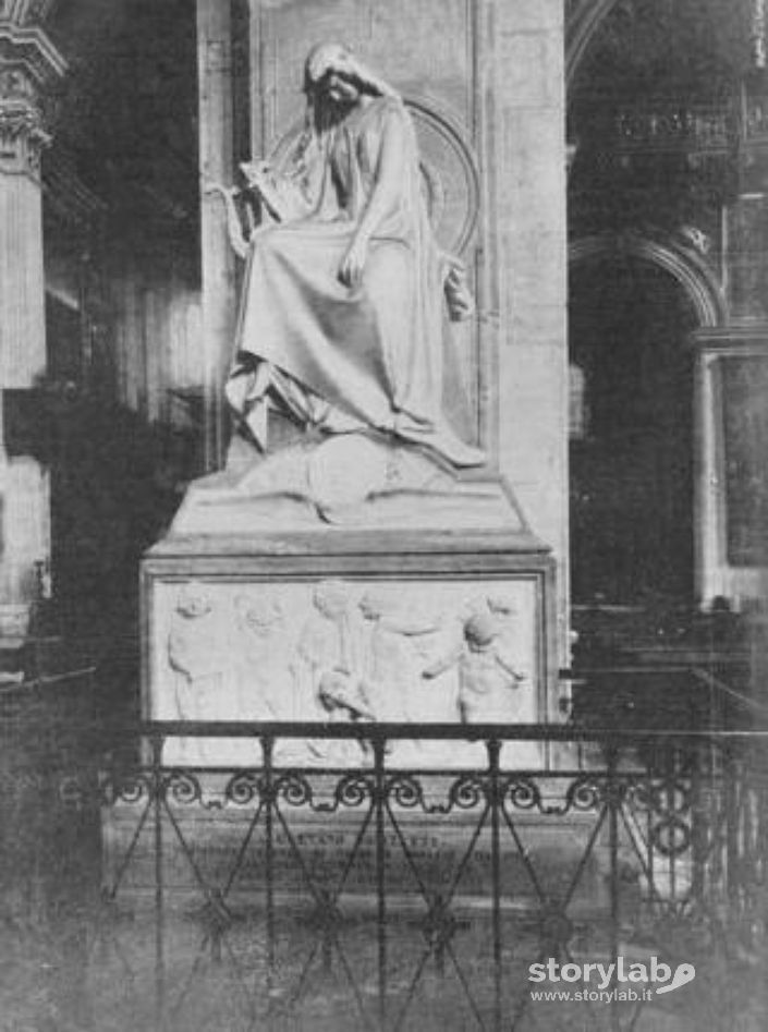 Posizione originale del monumento a Donizetti in Santa Maria Maggiore