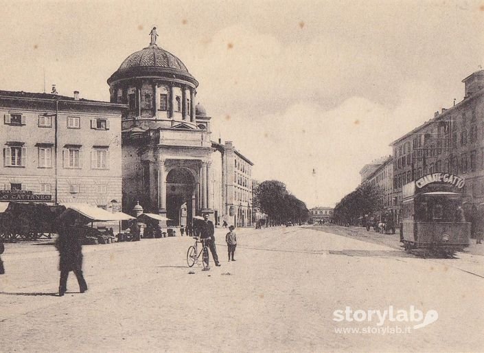 Bergamo viale Papa Giovanni XXIII cartolina