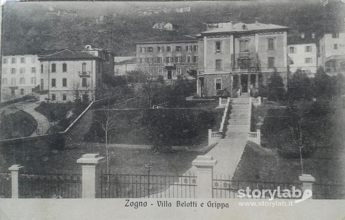 Zogno, Villa Belotti E Villa Grippa