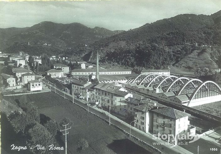 Panorama di Via Roma a Zogno