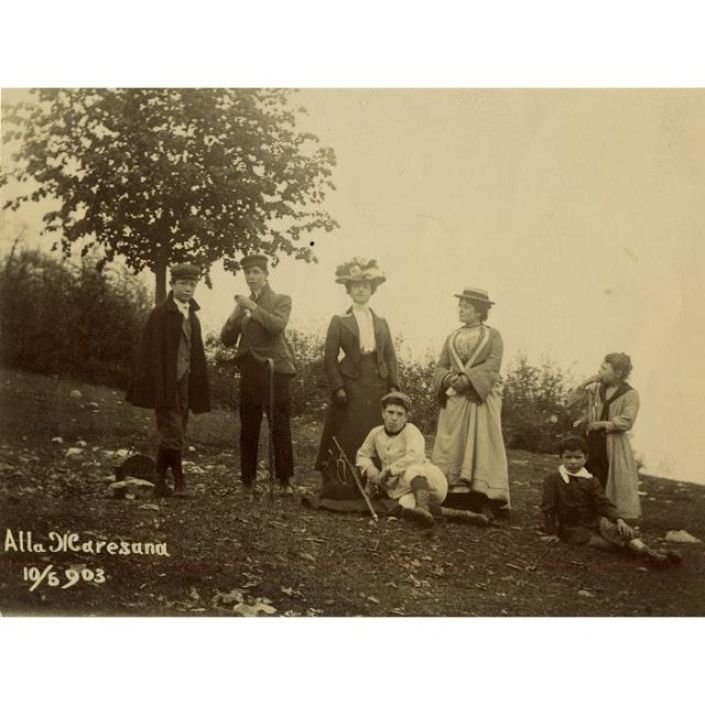 Bergamo, Gita Alla Maresana, Probabilmente Della Famiglia Moroni. 1903