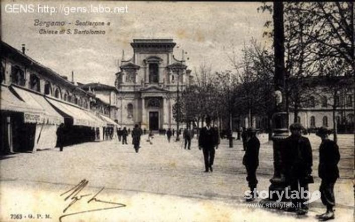 Cartolina: Sentierone E Chiesa Di S. Bartolomeo