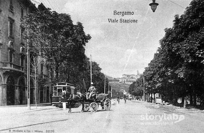   Il Viale Della Stazione Ferroviaria A Inizi '900