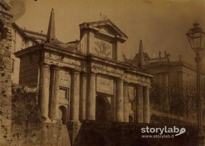 Bergamo, Porta S. Giacomo. Fine Xix Secolo