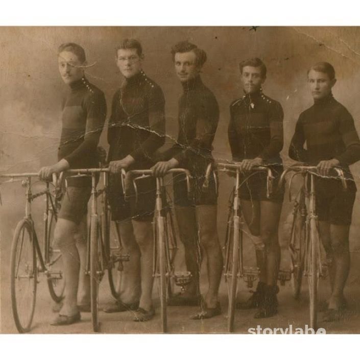 Ciclisti, Bergamo, 1910 circa