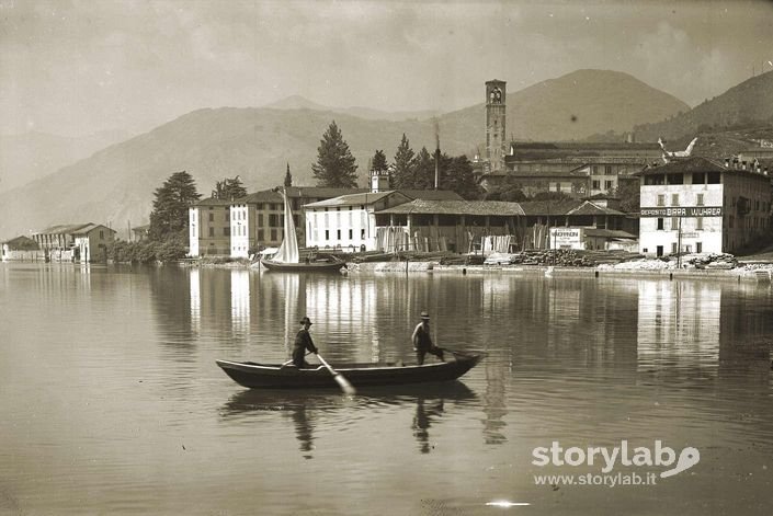 In barca sul lago d'Iseo