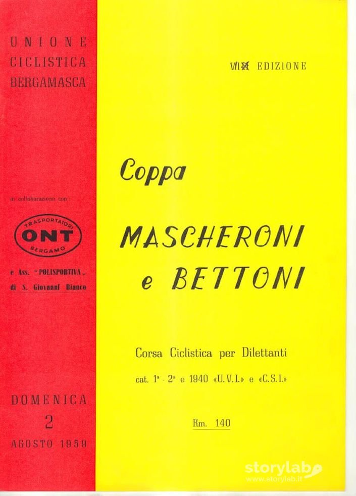 Depliant Corsa ciclistica