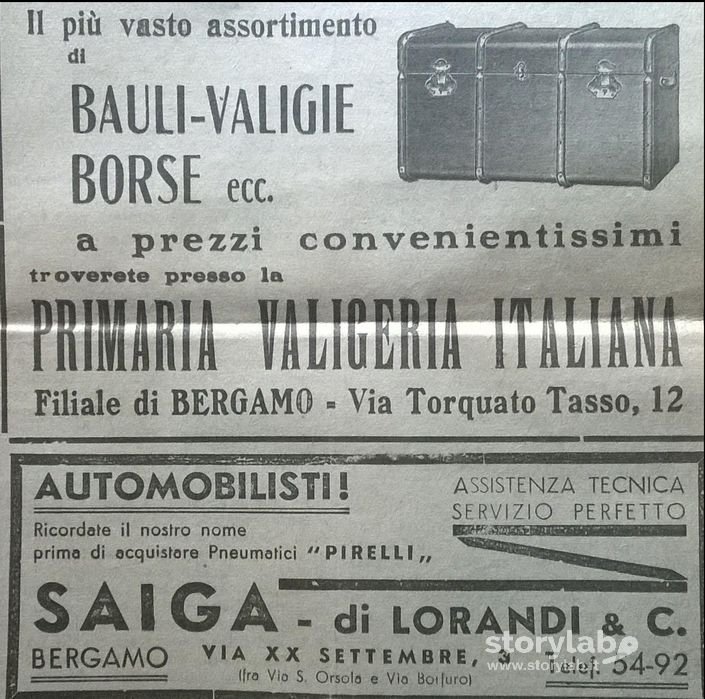 pubblicità anno 1935