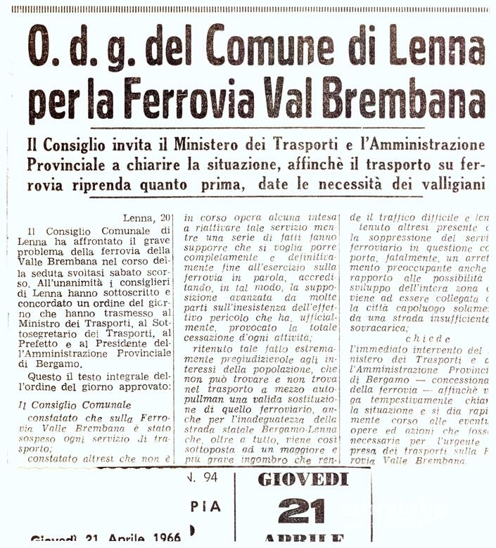 Lenna  O.D.G. Del  Comune  Brembano