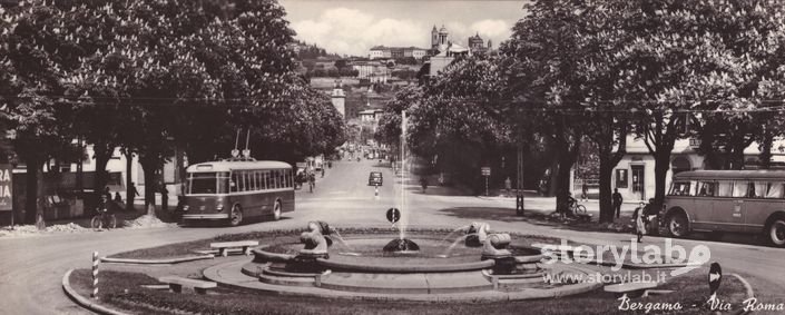 Filobus  E  Fontana A Bergamo