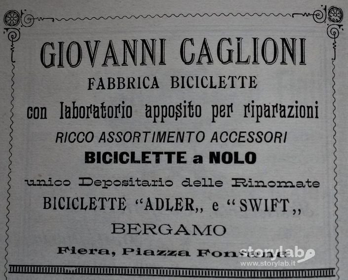 Fabbrica Biciclette In Piazza Fontana 1892