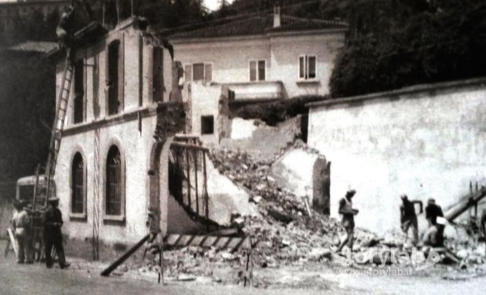 Demolizione Deposito Trams 1953