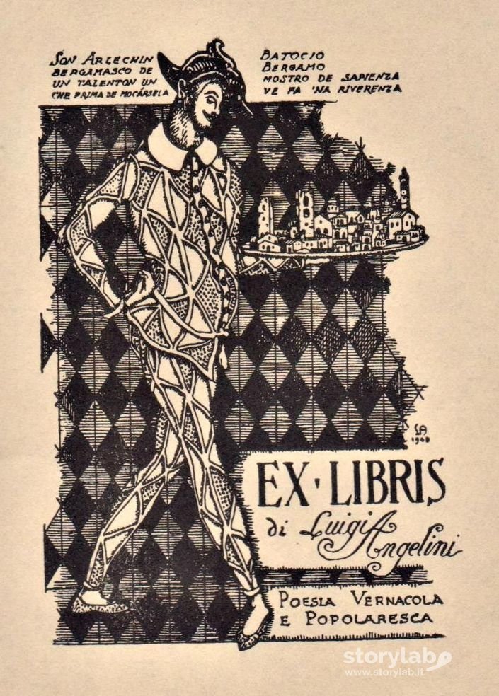 Ex Libris -Luigi Angelini 1908