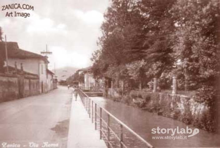 Zanica, via Roma con la Morla