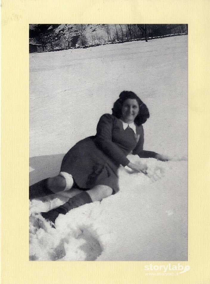 In posa sulla neve