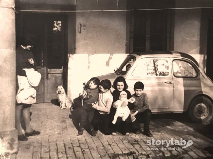 Famiglia Vecchi alla Cascina Castello