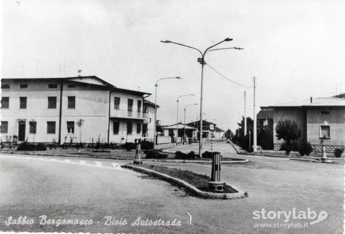 Sabbio - Rondo' Ingresso Autostrada Anni '60