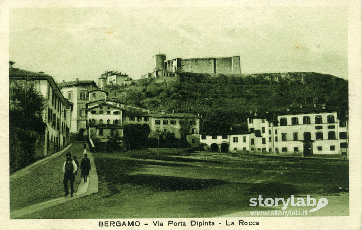 Bergamo - Via Porta Dipinta - La Rocca