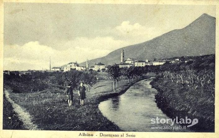 Albino Desenzano al Serio - Roggia Comenduna Anno 1944