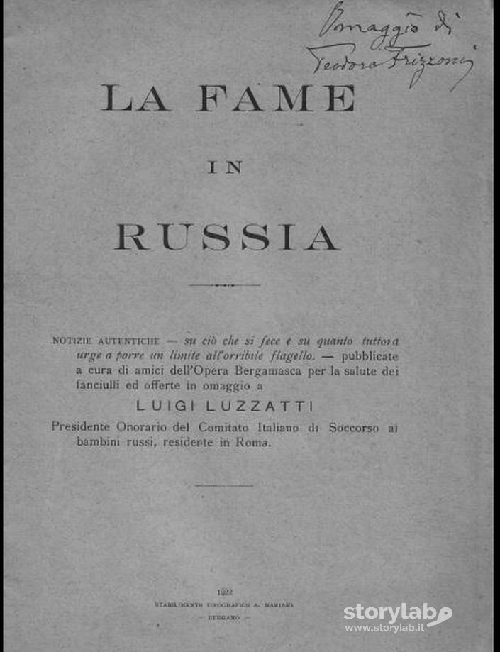 La fame in Russia 1922