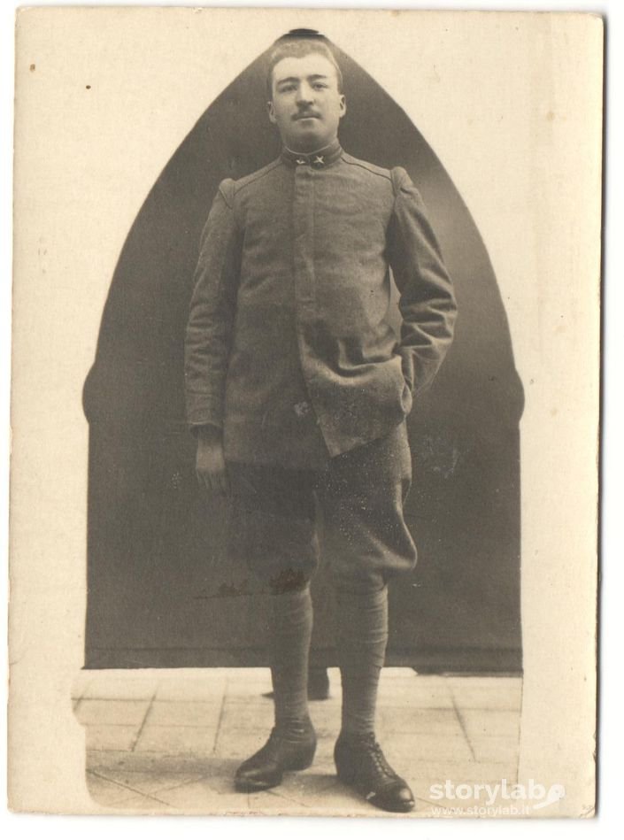 Eugenio Dentella di Piazza Brembana, soldato nella Prima Guerra Mond. 