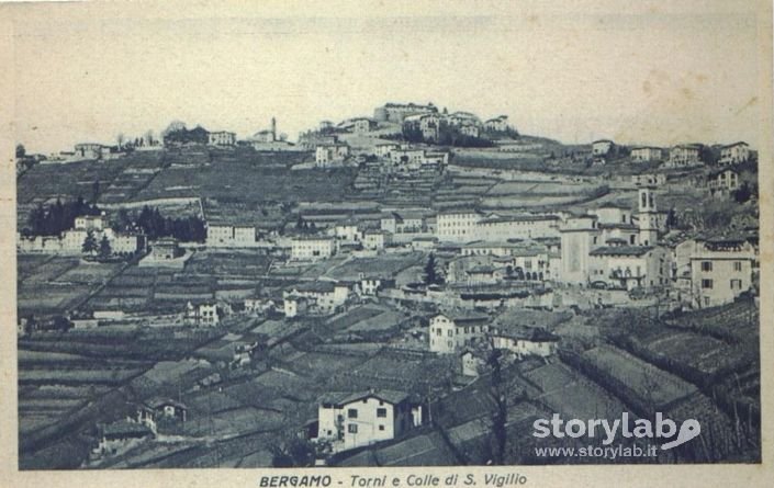 Bergamo - Torni E Colli Di San Vigilio - Cartolina