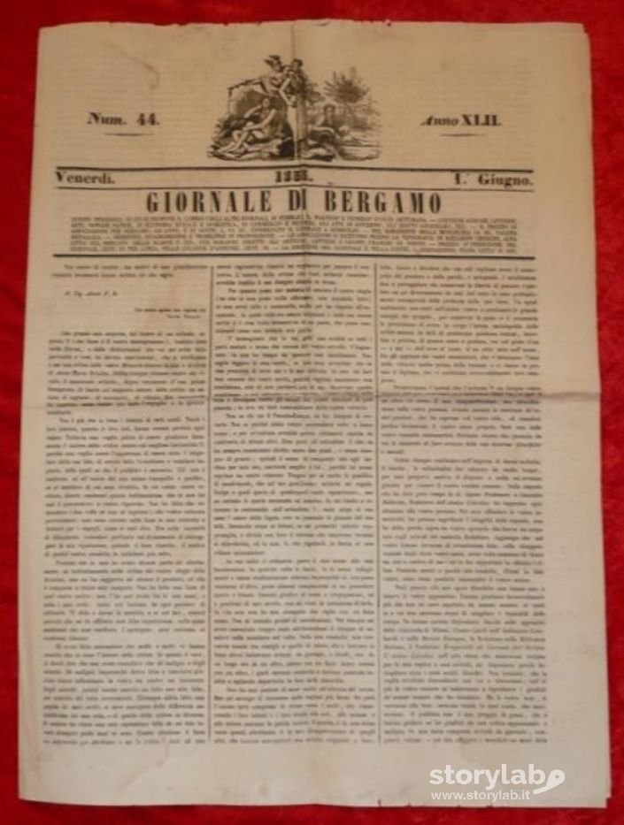 Giornale Di Bergamo 1 Giugno 1855