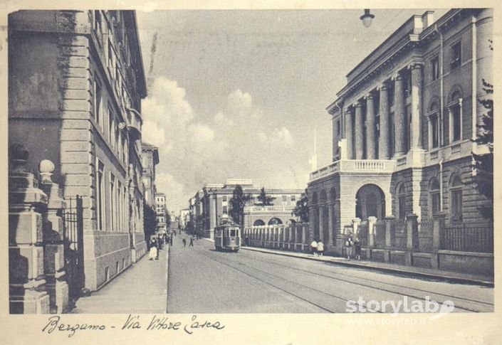 Bergamo - Via Vittore Tasca - Cartolina