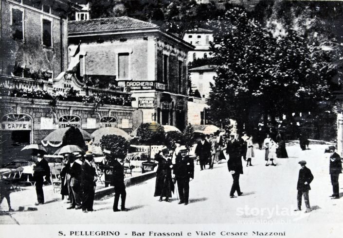 San Pellegrino Terme, Bar Frassoni E  Viale Cesare Mazzoni