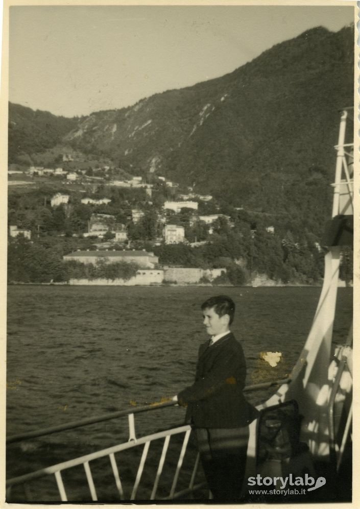 Ruggero sul battello