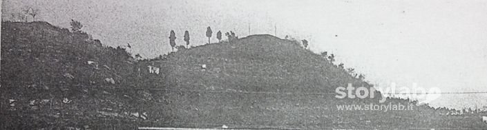 Vecchia veduta del Monte del Tre Croci a Scanzo