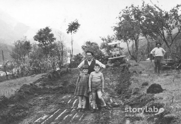 Costruzione strada di Endenna