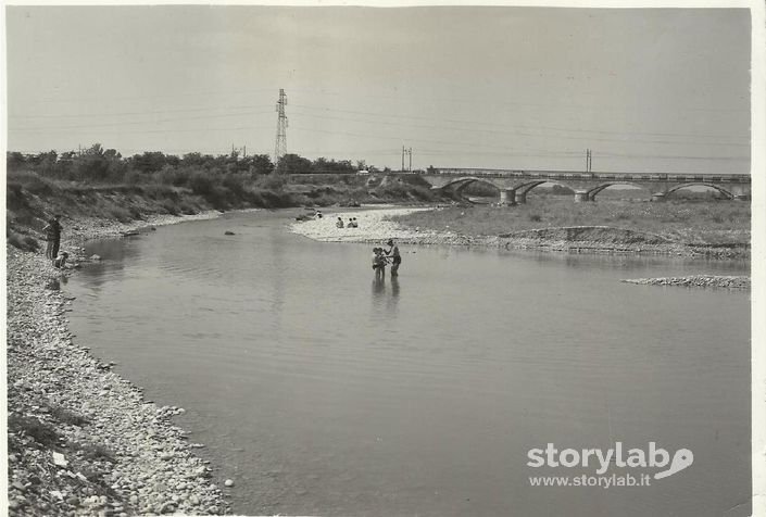 GIORNATA AL FIUME SERIO ROMANO 1965