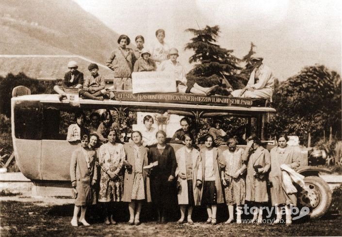 1923-Corriera Per La Tratta Clusone Schilpario