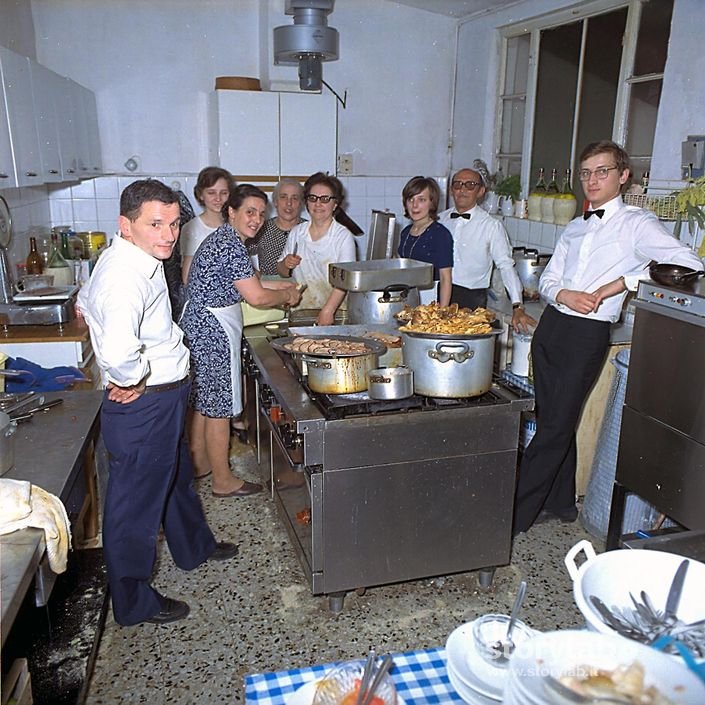 1973-Clusone-Il Personale Del Albergo Centrale
