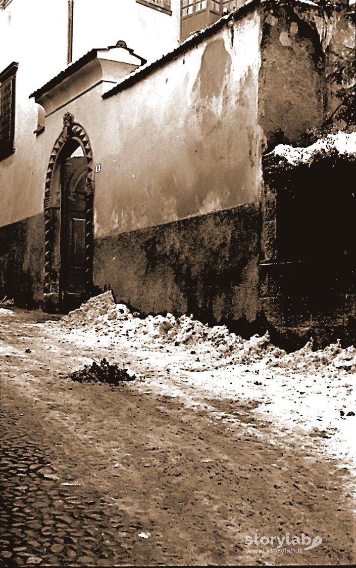 1950-Clusone-Il Portone Della Casa Fogaccia In V.Matteotti
