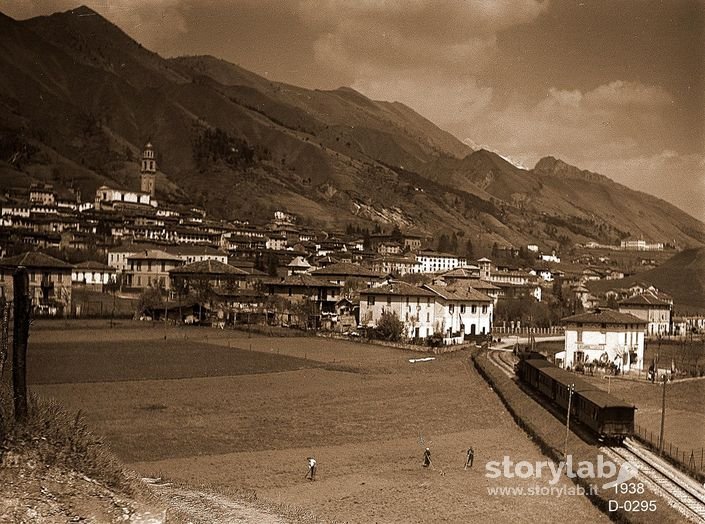 1938-Clusone-L'Arrivo Del Treno