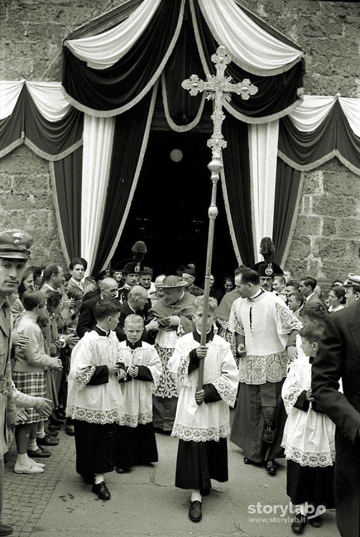 Visita Del Cardinale Angelo Roncalli-Uscita Dal Santuario Del Paradiso