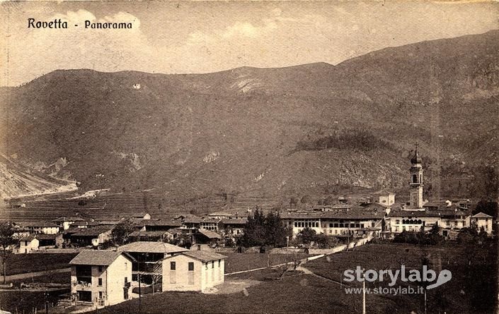1923-Rovetta-Panorama Da Sud