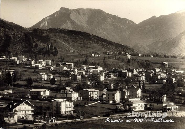 1968/1969 - Rovetta, Panorama con la Chiesetta di Prada