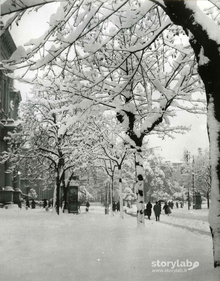 Largo Belotti  Innevato