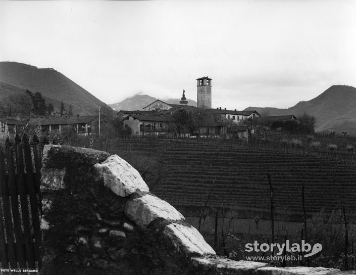 Veduta Dal Convento Di Almenno San Bartolomeo