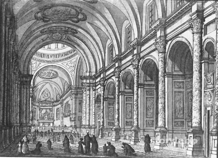 Disegno Dell'Interno Di Una Chiesa