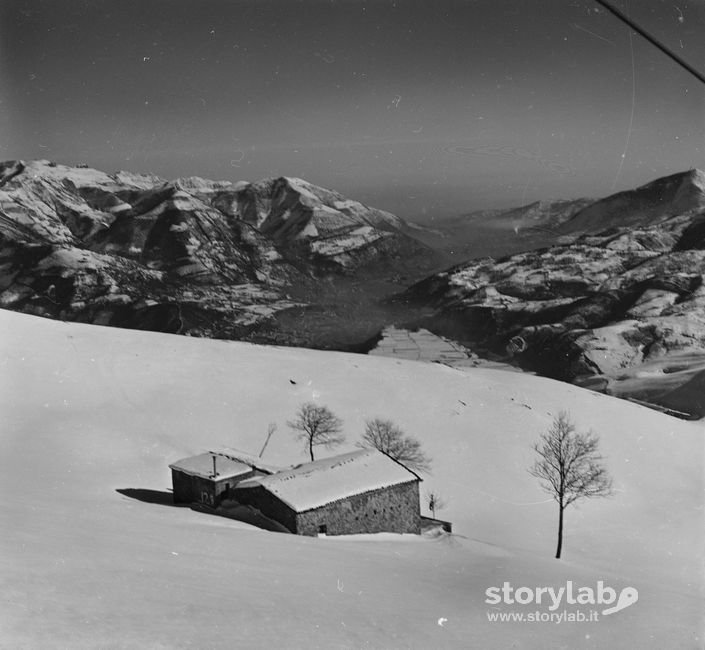 Malga, Montagne Sullo Sfondo